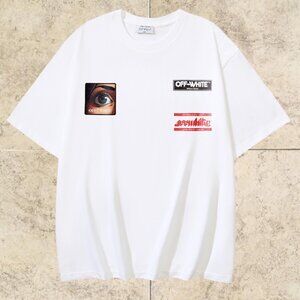 Off-White Men's T-Shirt Short Sleeve White